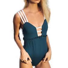 Women Plus Size Bikini Monokini Swimwear Swimsuit Retro Beach Swimming Costume