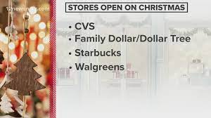 Stores and restaurants open Christmas ...