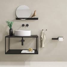 Leev Bathroom Shelf 80 Cm Black With