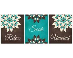 teal and brown decor