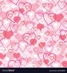 Valentines Day Hearts Seamless Pattern Background