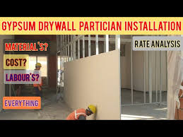 Gypsum Drywall Partician Installation