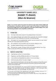 rugby 7 s rules men women ousa