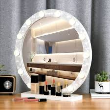 luxury round large makeup mirror with