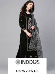 This navy blue and green floor length anarkali. Ladies Salwar Suits Online Buy Salwar Suits In India At Best Price Looksgud In