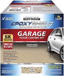 rust oleum tan garage floor coating kit