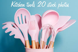 kitchen utensils set 20 stock images