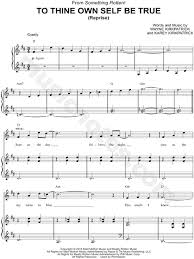 Print and download a musical (from something rotten) sheet music. To Thine Own Self Be True Reprise From Something Rotten Sheet Music In D Major Download Print Sku Mn0157230
