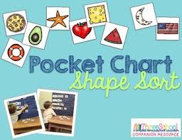 Shape Sort Pocket Chart Game