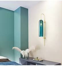 Luxury Abajur Post Modern Blue Glass