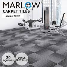 marlow 20x carpet tiles 5m2 box heavy