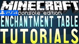 minecraft ps4 enchanting table