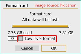 sd card formatting what does that mean