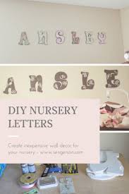 Hvorfor ikke gøre det til en godbid for dine øjne ogå? Diy Nursery Letters Tutorial Home Decor Sengerson