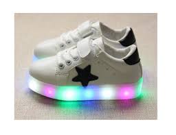 Amazon Com Children Shoes Led Light Kids Shoes With Light Baby Boys Girls Lighting Sneakers Casual Children Sneakers 11 White Baby