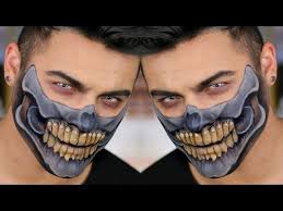 mad max half skull makeup tutorial