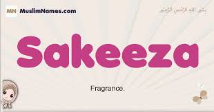 sakeeza meaning arabic muslim name