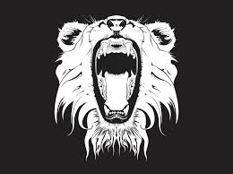 angry lion graphics vector art