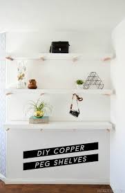 Diy Copper Peg Shelves Vintage Revivals