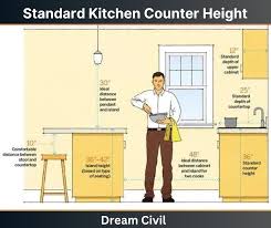standard kitchen counter height