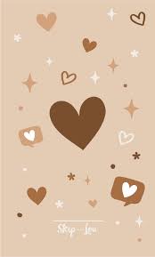 Free Able Brown Heart Wallpaper