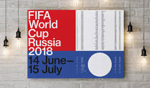 Fifa World Cup Russia 2018 Wallchart Poster Official
