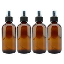 8oz Amber Glass Spray Bottles With