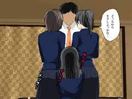 Immoral sexual act teacher www (the second GIF image) where I display three  girl students [as for this ハーレムッwww], and a stripe comes to in an indecent  thing - Hentai Image