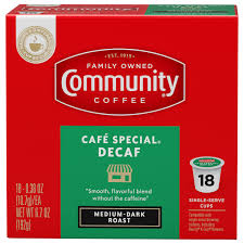 That means that you don't have to open a large bag of coffee just to make one cup. Cafe Special Decaf Coffee Pods 18 Count Community Coffee