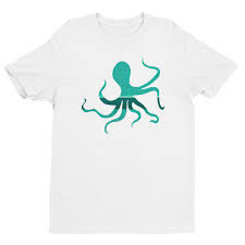 Octopus Tiffany Short Sleeve T Shirt Mens Size Chart