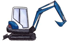 Inside the large trapezoid, draw a slightly smaller trapezoid. How To Draw A Mini Excavator Drawing For Kids Construction Vehicles Drawings
