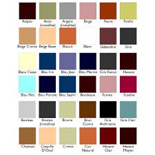 Saphir Nuancier Color Chart