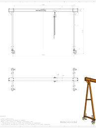 Gantry Crane Plans Homemade Gantry Crane Cad Project