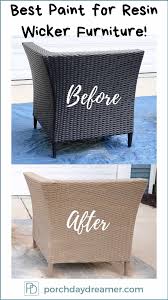 how to paint outdoor resin wicker