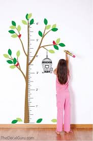 Tree Growth Chart Wall Decal Unique Wall Decal Ideas In