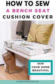 Sew A Cushion Cover For A Bench
