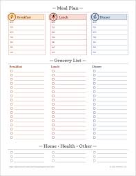 grocery list and ping list templates
