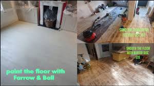 how to paint the wooden floor with the