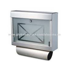 Wall Mounted Glass Door Mailbox
