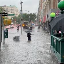 heavy rains pound new york city