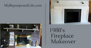 Brick Fireplace Makeover My