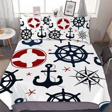White Nautical Comforter Bedding Set