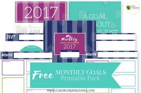 Printable Monthly Goal Tracker Casa Watkins Living