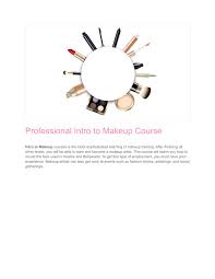 professional intro to makeup course