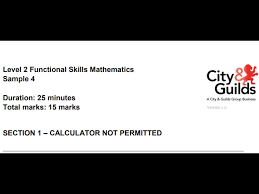 Functional Skills Maths L2 Sample Paper