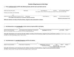 Print What is MLA Format  Worksheet