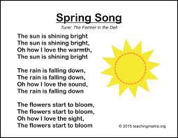 Sing a song of sixpence. Spring Songs For Preschoolers