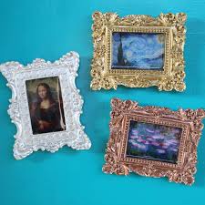 ornate mini resin frame works of art