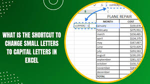 capital letters in excel