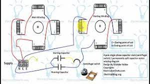 single phase 4 pole induction motor